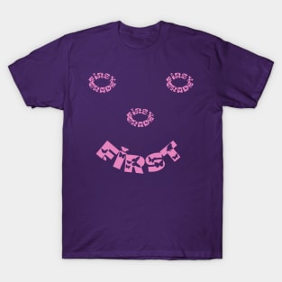 First Grade Smiley Face butterfly font T-Shirt